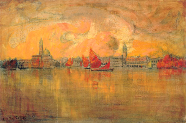View of Venice from the Sea à Charles Cottet