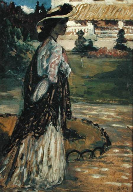 Woman in a Park à Charles Cottet