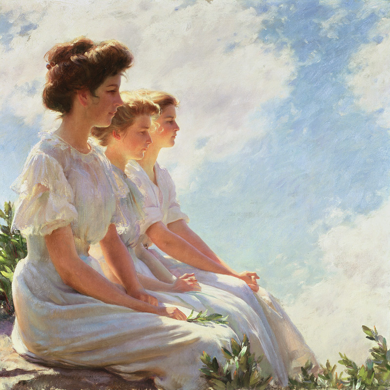 On the Heights à Charles Courtney Curran