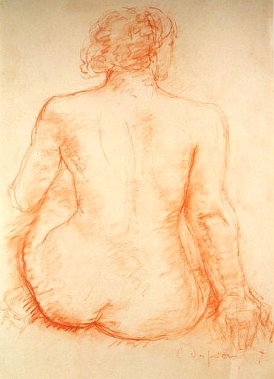 Seated Nude from the Back à Charles Despiau