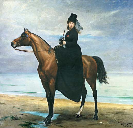 Equestrian Portrait of Mademoiselle Croizette à Charles Durant