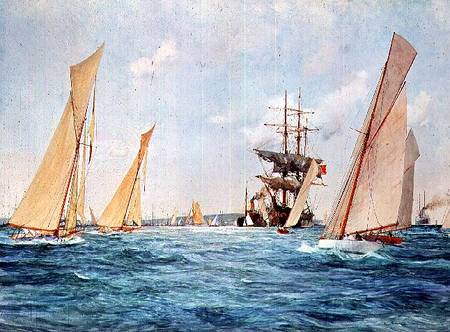 A Yacht Race à Charles Edward Dixon