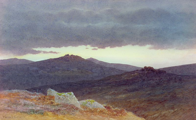 Dusk over Dartmoor à Charles Edward Jr. Brittan
