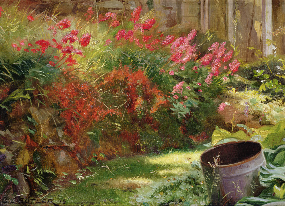 A Sunlit Garden à Charles Ernest Butler