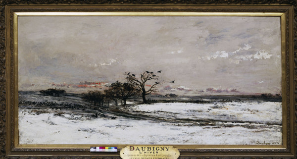 Ch.F.Daubigny, Winter à Charles-François Daubigny