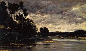 À la rive de fleuve à Charles-François Daubigny