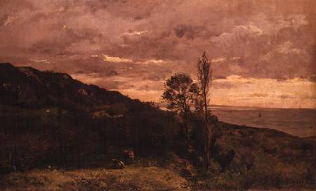 Landscape Near Villerville à Charles-François Daubigny