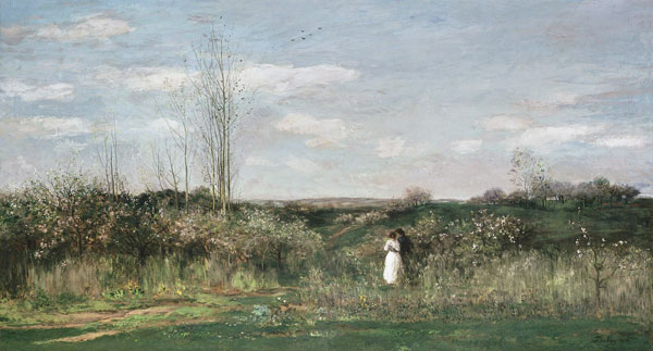 C.F.Daubigny / Spring Landscape / 1862 à Charles-François Daubigny