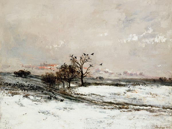 The Snow à Charles-François Daubigny