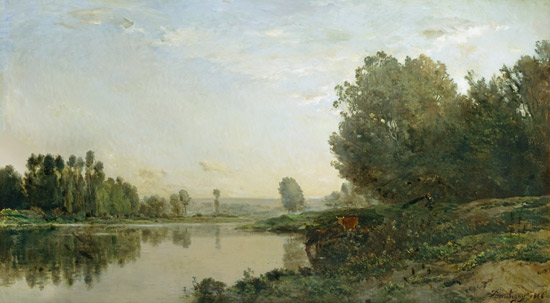 The Banks of the Oise, Morning à Charles-François Daubigny