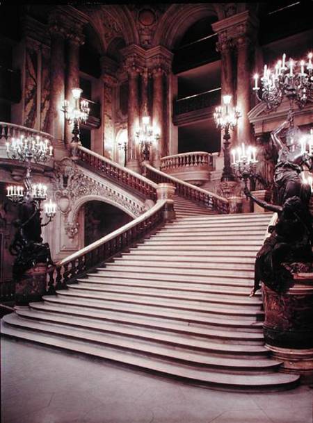 The Grand Staircase of the Opera-Garnier à Charles Garnier