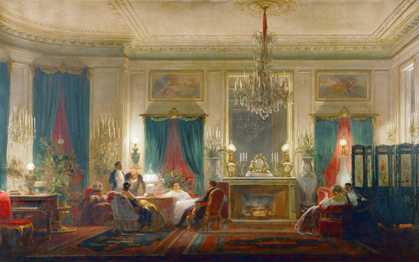 Salon of Princess Mathilde Bonaparte (1820-1904) Rue de Courcelles, Paris à Charles Giraud