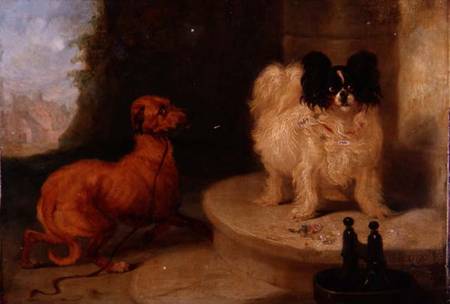 An Unwelcome Suitor (panel) à Charles Hancock