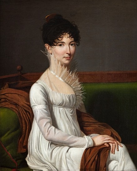Portrait of a young lady à Charles-Jacques Lebel