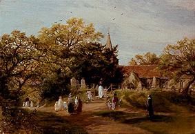 chemin de l'église à New-Forest (Brockenhurst) à Charles James Lewis