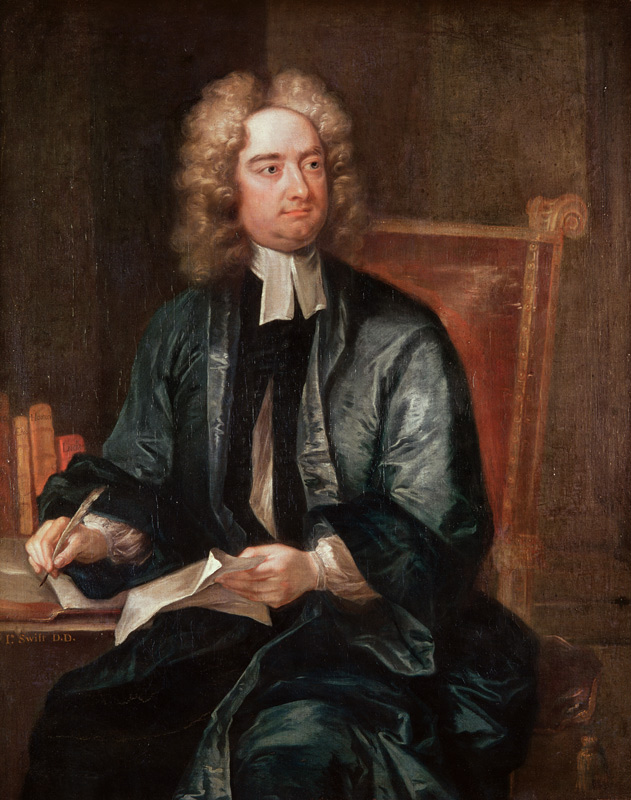 Portrait of Jonathan Swift (1667-1745) c.1718 à Charles Jervas