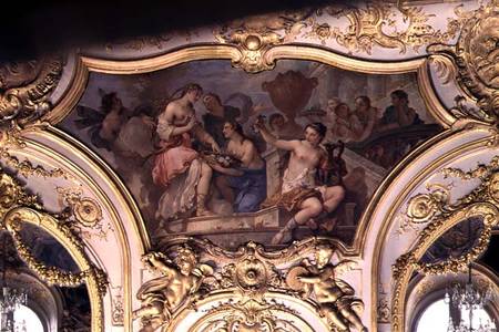 Decorative panel from the Oval Salon illustrating the Story of Psyche à Charles Joseph Natoire