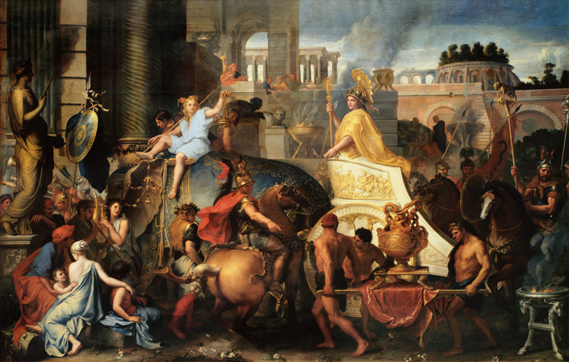 l'entrée d'Alexandre le grand à Babylone à Charles Le Brun