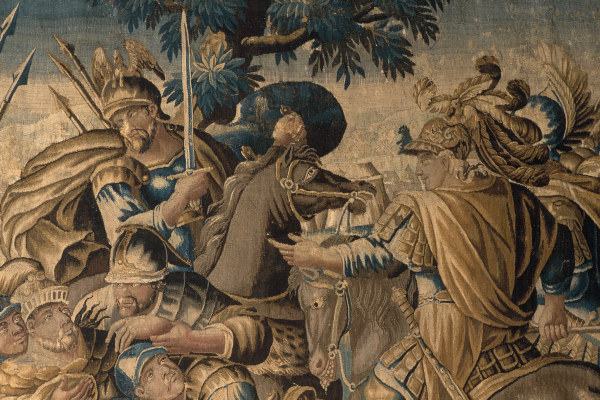 Alexander and Poros / tapestry à Charles Le Brun