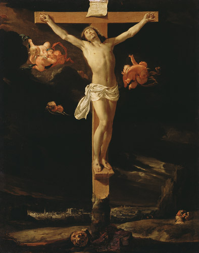le Christ sur la croix. à Charles Le Brun