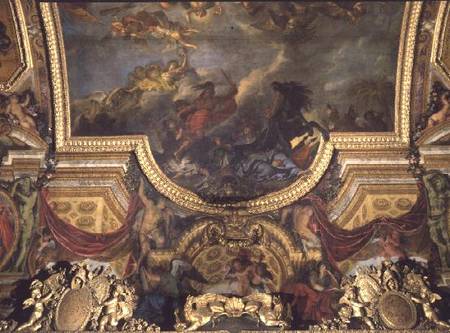 The King Taking Maestricht in Thirteen Days in 1673, Ceiling Painting from the Galerie des Glaces à Charles Le Brun