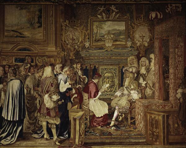 Louis XIV Receives Flavio Chigi, 1664 à Charles Le Brun