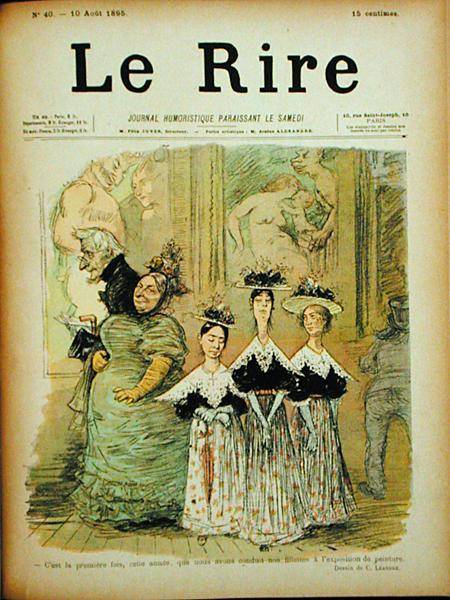 At the Salon, front cover of 'Le Rire' à Charles Leandre