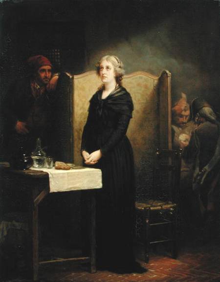 Queen Marie Antoinette in the Conciergerie: The Prayer Table à Charles Louis Lucien Muller