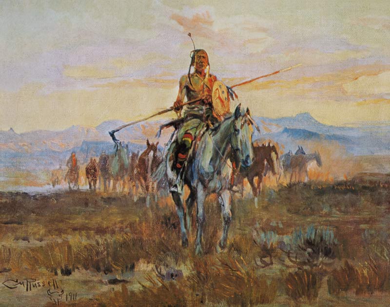 Stolen Horses, 1911 (oil on canvas) à Charles Marion Russell