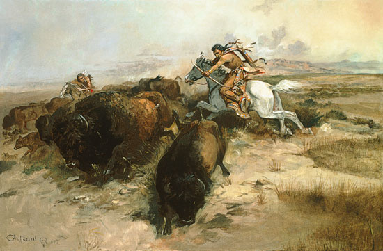 Buffalo Hunt à Charles Marion Russell