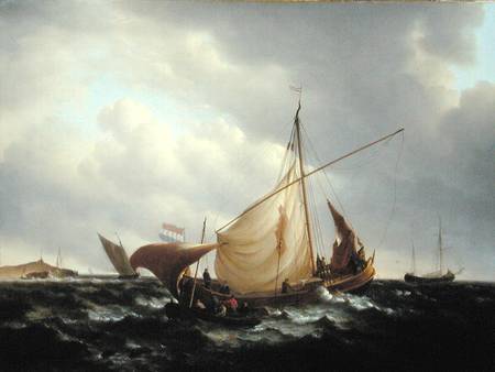 Dutch Boat Putting to Sea à Charles Martin Powell