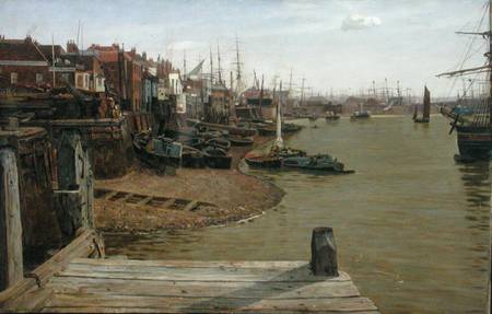 The Thames at Limehouse à Charles Napier Hemy