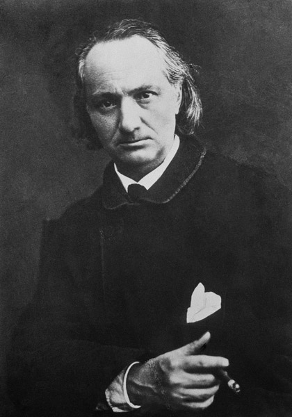 Charles Baudelaire (1821-67) with a Cigar, 1864 (b/w photo) à Charles Neyt