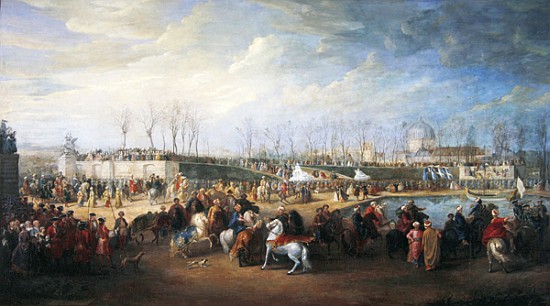 Mehemet Effendi, Turkish ambassador, arrives at the Tuileries on 21st March, 1721, after 1721 à Charles Parrocel