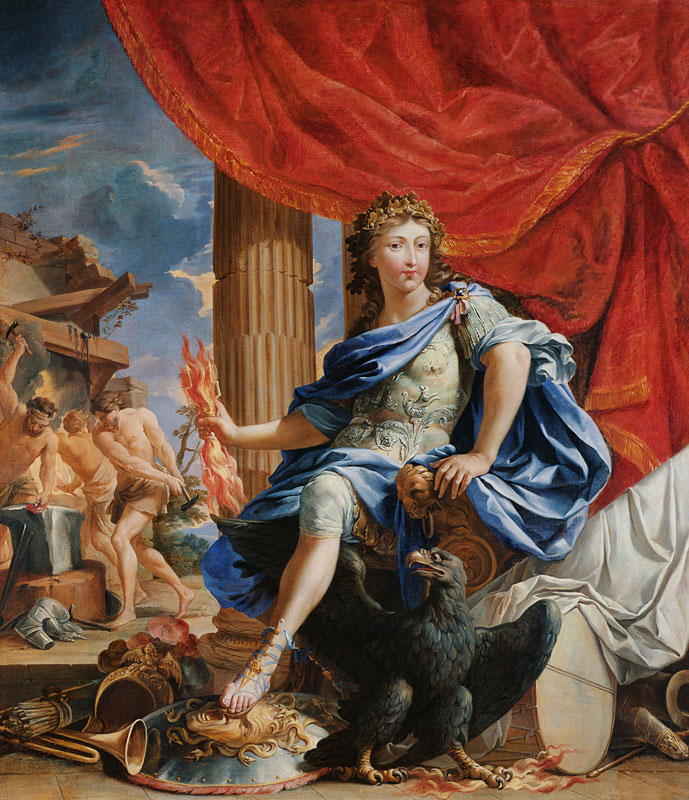 Louis XIV (1638-1715) as Jupiter Conquering the Fronde à Charles Poerson