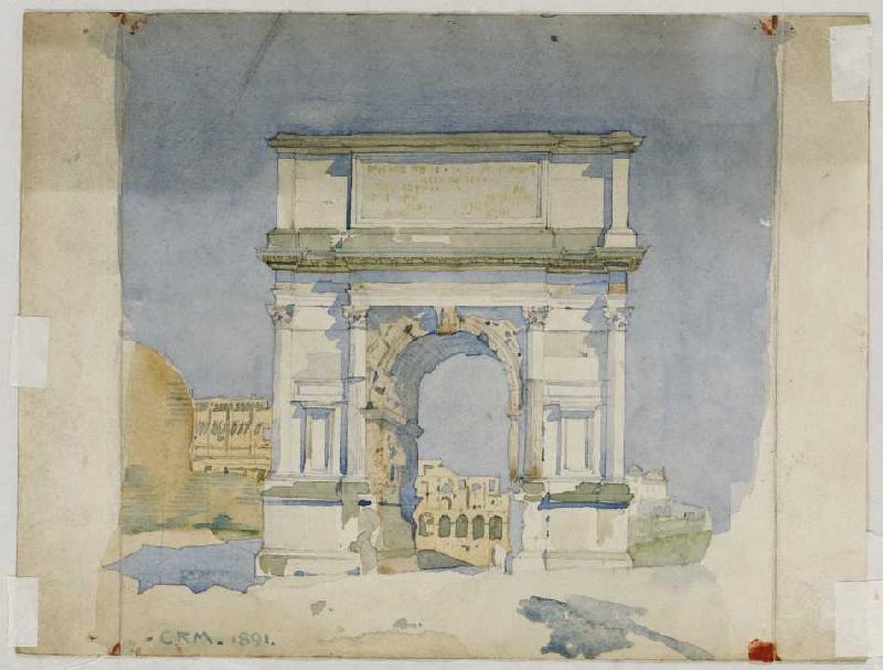 Der Titusbogen in Rom à Charles Rennie Mackintosh