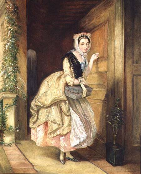 Knocking at the Door à Charles Robert Leslie