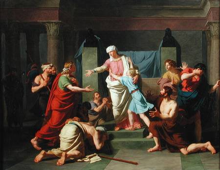 Joseph Recognised by his Brothers à Charles Thevenin