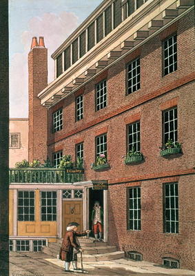 Dr Johnson and his servant, Francis at Bolt Court, Fleet Street, 1801 (w/c) à Charles Tomkins