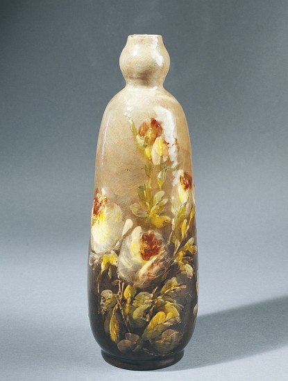 Bottle decorated with roses à Charles Virion