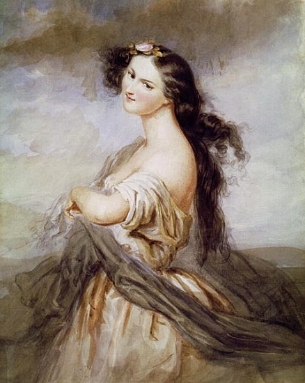 Portrait of Juliette Drouet (1806-83) à Charles Voillemot