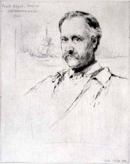 Sir Frank Short (1857-1945) painter and engraver, Master of the Art Workers' Guild in 1901 à Charles Watson