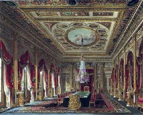 The Throne Room, Carlton House, from 'The History of the Royal Residences', engraved by Thomas Suthe