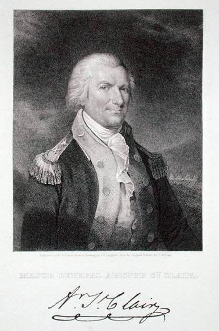 Major General Arthur St. Clair à Charles Willson Peale