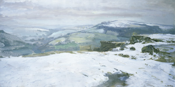 Moorland - Winter, c.2002 (oil on canvas)  à Charles E.  Hardaker