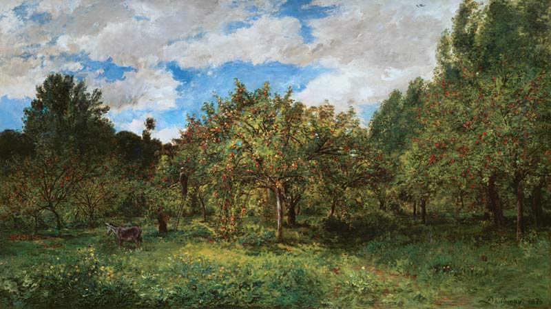 French Orchard at Harvest Time (Le verger) à Charles Francois Daubigny