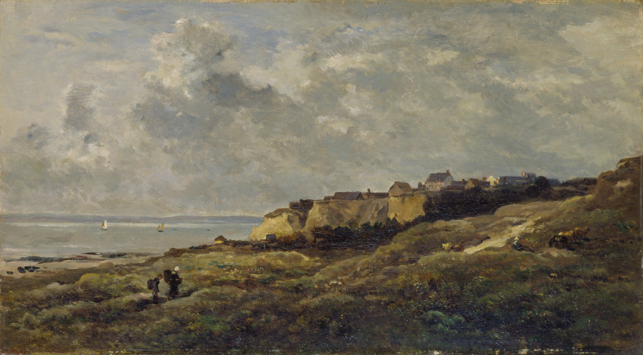 Coastal Landscape in Normandy (Villerville-sur-Mer) à Charles Francois Daubigny