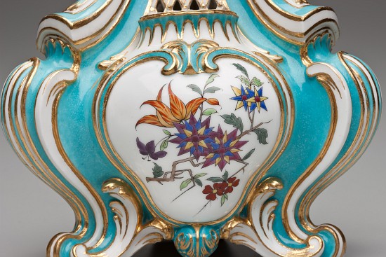 Detail of a Triangular Pot-pourri Vase à Charles Nicolas Dodin