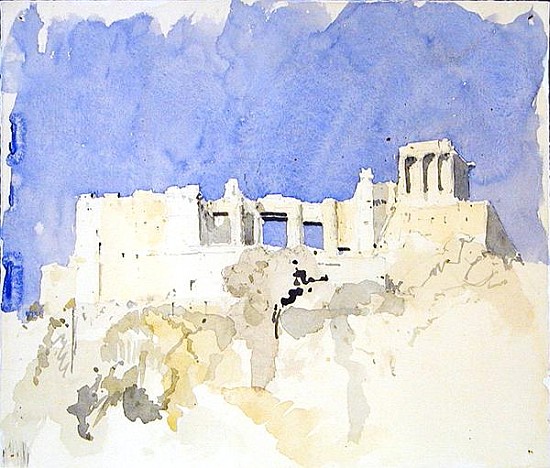 Acropolis, Athens, 1994 (w/c on paper)  à Charlie Millar
