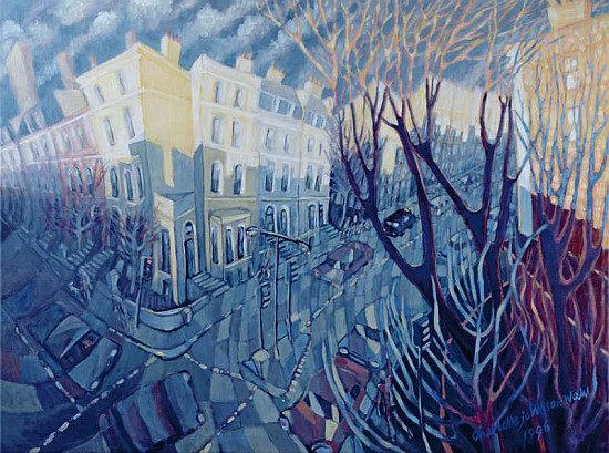 Ladbroke Grove, My Corner, 1996 (oil on canvas)  à Charlotte  Johnson Wahl